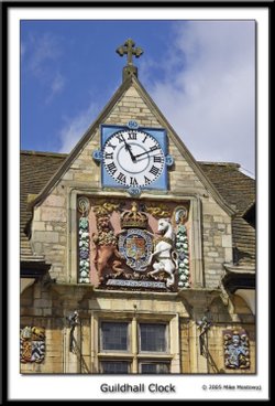 The Guildhall Clock. Peterborough, Cambridgeshire.