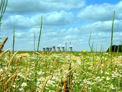 West Burton Power Station from Lea, Gainsborough, Lincolnshire. Wallpaper