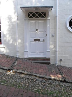 The steep hills of Lewes, East Sussex. Sept. 2005