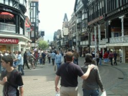 Town Centre, Chester, Cheshire Wallpaper