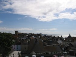 Lyme Regis, Dorset. View from The Royal Lion Hotel Wallpaper