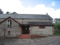 The village Hall, in Dalwood, Devon. Wallpaper