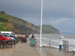 Sea fishing at Charmouth, Dorset Wallpaper