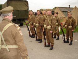 The captain's inspection at Yorkshire Air Museum, Elvington, North Yorkshire. Wallpaper