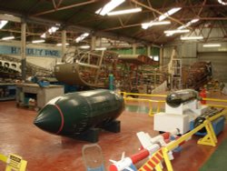 The Handley Page Hangar at Yorkshire Air Museum, Elvington, North Yorkshire. Wallpaper