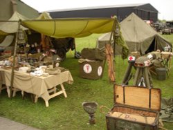 A display at Yorkshire Air Museum, Elvington, North Yorkshire. Wallpaper