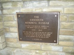 The inscription at the Canadian Memorial Hangar Yorkshire Air Museum, Elvington, North Yorkshire. Wallpaper