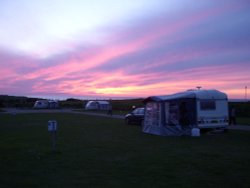 Sunset over West Runton from woodhill caravan and camp site Wallpaper