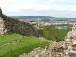 A view over Scarborough from the castle Wallpaper