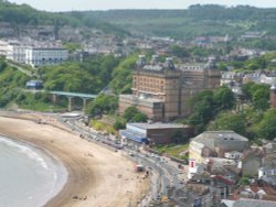 Scarborough with the Grand Hotel in sight. Wallpaper