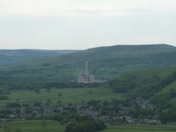 A view over Castleton with the cement factory in the background=) (04-05-2006) Wallpaper