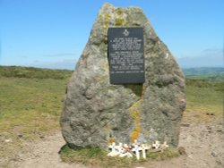 R.A.F Memorial stone, on Dartmoor National Park Wallpaper