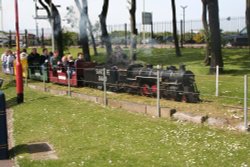 The miniture railway in The Marine Park @ South Shields Tyne & Wear Wallpaper