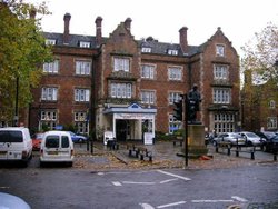 Stafford Hotel across from the train station in Stoke-on-Trent. Wallpaper