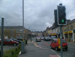 Union Road, Oswaldtwistle. Lancashire. The main route through the town Wallpaper