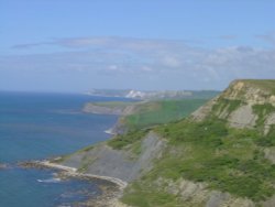 View from the coastal footpath between Swanage and Kimmeridge, Dorset Wallpaper