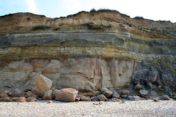 Rock layers, Hengistbury Head, Dorset