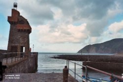 Lynmouth, Devon, the Harbour Wallpaper