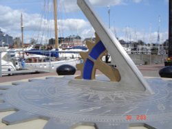 Sun Dial at the Docks... Wallpaper