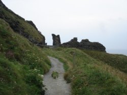 On The Mount, Tintagel, Cornwall. Wallpaper