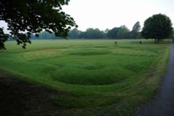 Maze on Saffron Walden Common, Saffron Walden, Essex Wallpaper