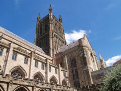 Worcester Cathedral, Worcester. Wallpaper