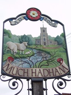 Much Hadham Village Sign, Hertfordshire