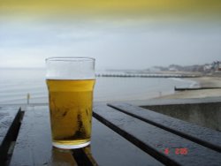 Beer view of Lowestoft sea front.. Wallpaper