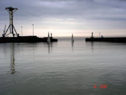 Yachts at Lowestoft, Suffolk Wallpaper