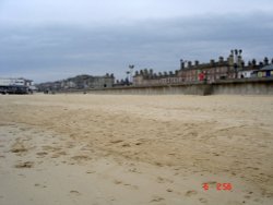 Houses view from the beach.. Wallpaper