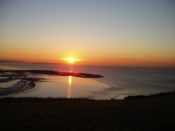 Beautiful sun sets at Clevedon, North Somerset Wallpaper