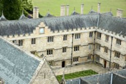 Fellows Quad, Merton College, Oxford Wallpaper