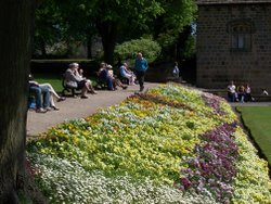 Knaresborough Blooming in June. Knaresborough, North Yorkshire Wallpaper