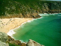 Porthcurno Bay, Cornwall Wallpaper