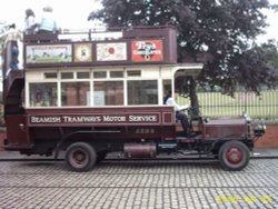 Bus at Beamish Museum Co Durham Wallpaper