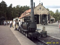 Locomotive and Tramway shed Beamish Museum, Co Durham Wallpaper