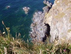 view from top of the cliffs at Hayle, Cornwall Wallpaper