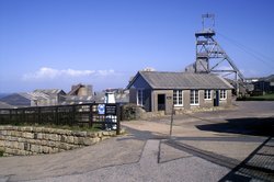 Geevor tin mine near St Just, Cornwall. September 2005 Wallpaper