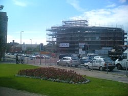 Emlyn Hughes house under constuction on Abbey Rd, Barrow Wallpaper