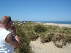 Picture outside haven Caister, looking towards california Wallpaper