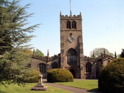 view of Holy Trinity Church on Kendal main road, Kendal, Cumbria. Wallpaper