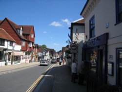 Town of Lyndhurst, New Forest, Hampshire. Wallpaper