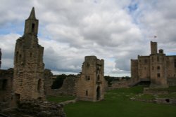 The castle grounds, Warkworth Castle, Warkworth      Northumberland Wallpaper