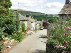 Castleton Cottages, Derbyshire. Wallpaper