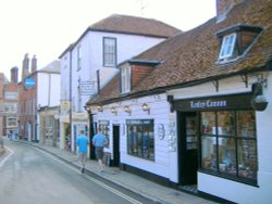 One of the many little lanes found in Arundel, West Sussex. Wallpaper