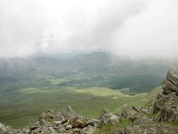 Stormy Skies from the summit of Moel Siabod, Snowdonia Wallpaper