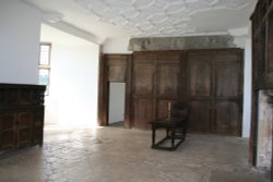 Interior of the main rooms and living qaurters of the Castle at Helmsley North Yorkshire. Wallpaper