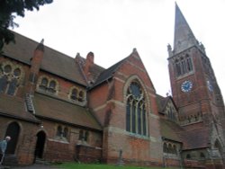 The church of Saint Michael and All Angels, in Lyndhurst, Hampshire Wallpaper