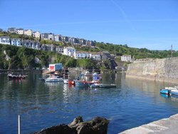 Mevagissey Harbour in Cornwall Wallpaper