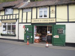 Cheddar, Somerset. Just one of the shops selling Cheddar Cheese and Cider! along with other gifts Wallpaper